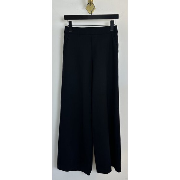 SPANX Smooth PerfectFit Ponte Wide Leg Pants in Classic Black Size X-Small - Picture 3 of 11